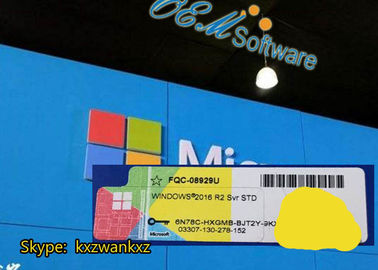 Лицензия розницы стикера Коа Холограм ключа продукта Р2 сервера 2016 Виндовс должностного лица