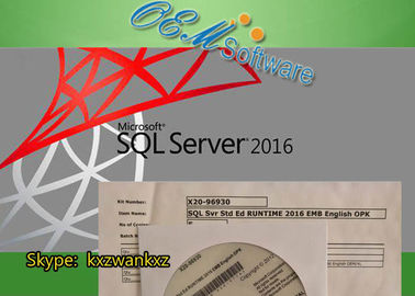 Неподдельная продолжительность времени сервера 2016 OPK Std Ed Майкрософта SQL Emb 2016