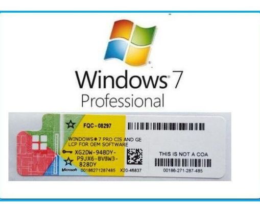 Неподдельные стикер Coa Windows 7 подъема ключа OEM Windows 7 Pro