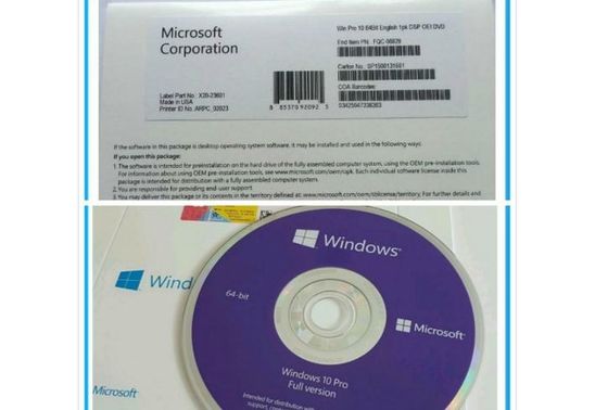 Коробка выигрыша 10 DVD активации розничного пакета OEM Windows 10 ключа Pro онлайн