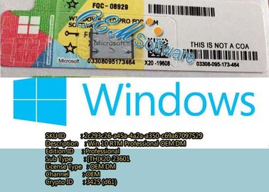 Код Виндовс 10 программного обеспечения ключевой, подъем ключа лицензии профессионала Виндовс 10