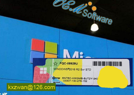 Лицензия розницы стикера Коа Холограм ключа продукта Р2 сервера 2016 Виндовс должностного лица