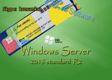 Первоначальные лицензия ключа розницы стикера Коа пакета ОЭМ Р2 сервера 2016 Виндовс стандартная