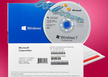 Ноутбук ПК загерметизировал коробку COA Windows 7 пакета Dvd профессиональную