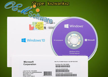 Пакет OEM Windows 10 стикера Coa MS глобальные DVD Pro