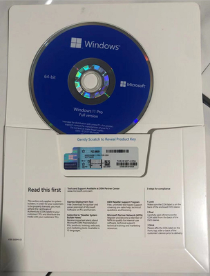 Ключ активации Microsoft Windows 11 со стикером Coa Hologram